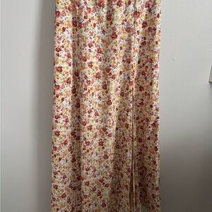 Floral Print Maxi Skirt